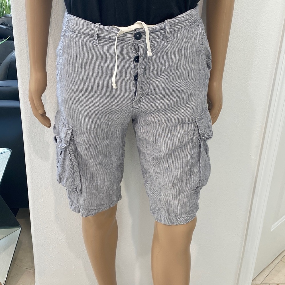 Mens 40Weft Linen Shorts in Size 34